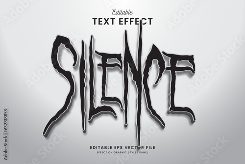 decorative horror halloween editable text effect vector design
