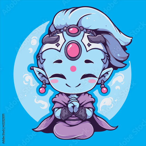 Sweet and charming character for tshirt design