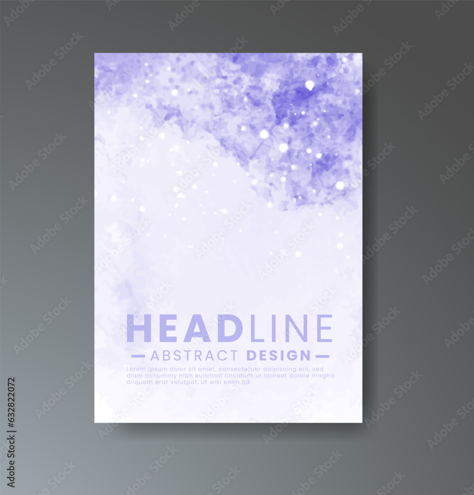 Fototapeta premium Cards with watercolor background. Design for your cover, date, postcard, banner, logo.