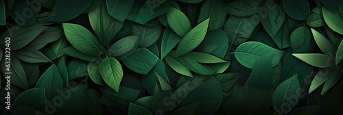 illustration of tropical leaves background, generative AI