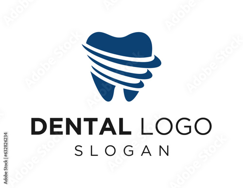 Logo design about Dental on white background. created using the CorelDraw application.