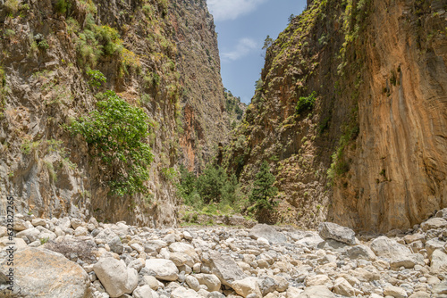 View of The Samaria Gorge, Crete, Greece