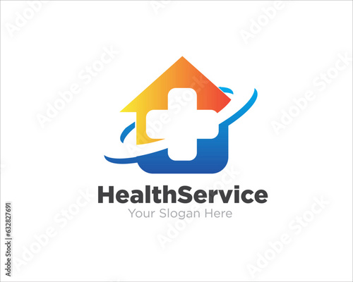 medical home clinic service logo designs simple modern for medical service and clinic