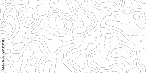 Seamless pattern with lines Topographic map. Geographic mountain relief. Abstract lines background. Contour maps. Vector illustration, Topo contour map on white background, Topographic contour lines