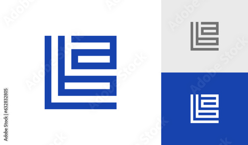 Letter LBA initial monogram logo design