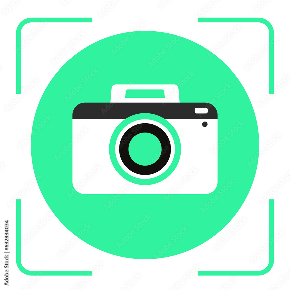 green mint camera circle take a photo icon green mint camera circle take a photo icon