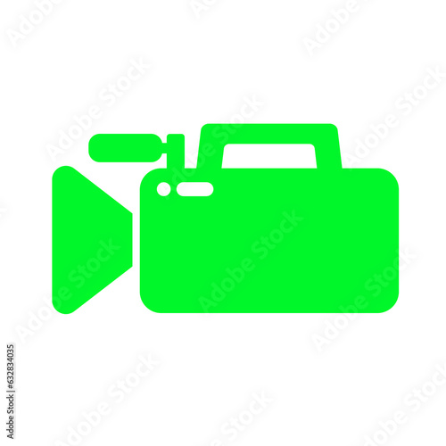 green video camera and camcorder icon