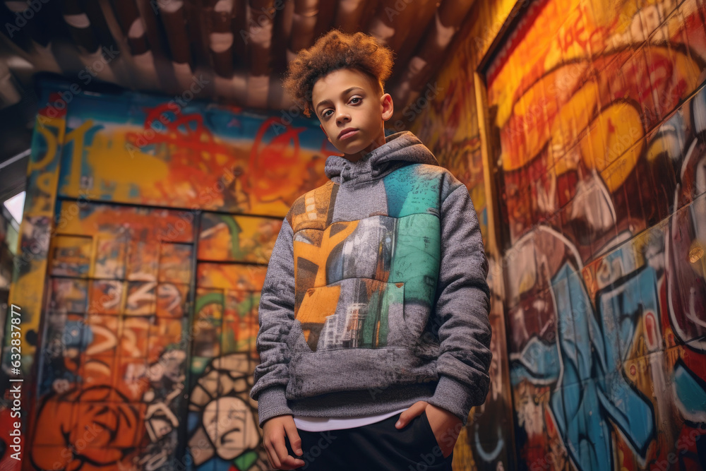 Graffiti-Infused Style: Young Urbanites Rocking Hype Culture Tees