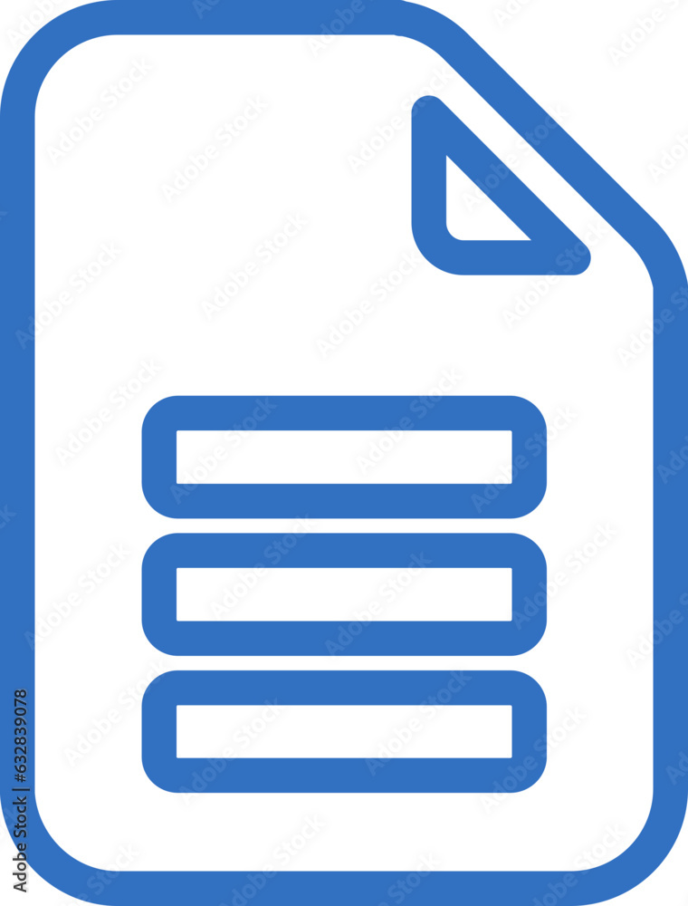 document icon line design, monoline icons. document icon line design, monoline icons.
