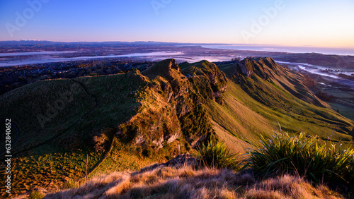 Morning view from Te Mata Peak, Hawke's Bay, New Zealand