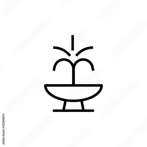 fountain icon vector design templates