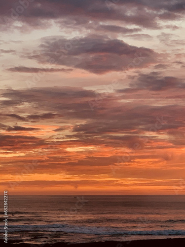 Beautiful dramatic sunset over the sea © Maryna