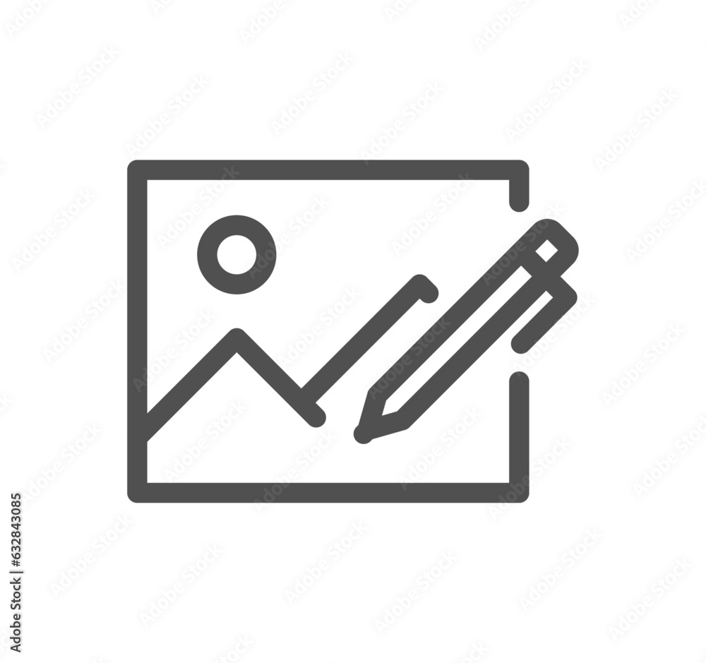 Image related icon outline and linear vector. Image related icon outline and linear vector.