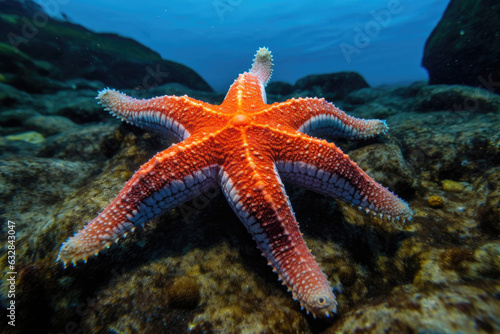 Starfish Pose: A Spectacle of Ocean Life