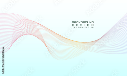 Flowing wave of stripe dynamic pattern minimalist background vector template