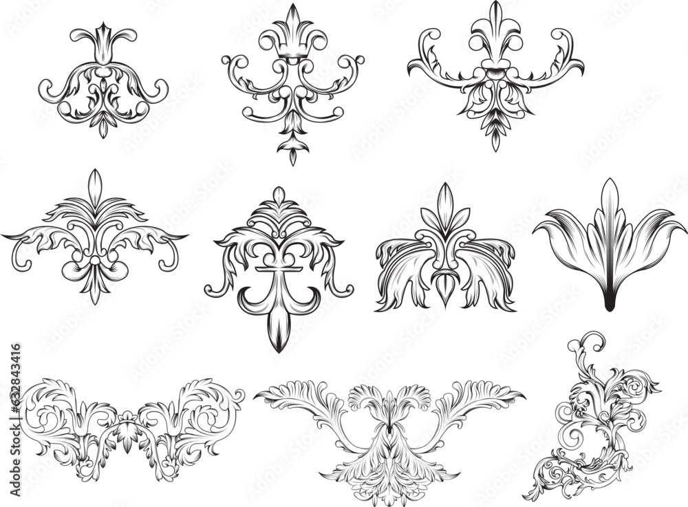 set of elements for design set of elements for design