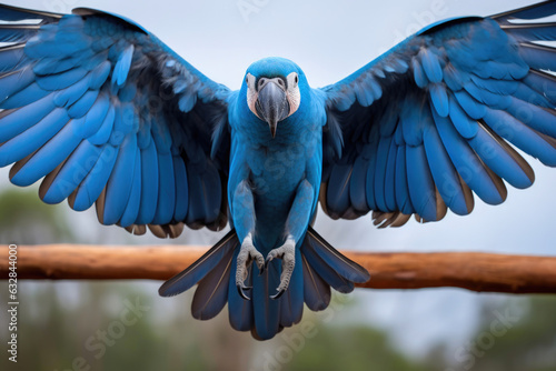 Exquisite Spix's Macaw in its Natural Habitat photo