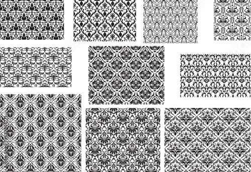 black and white seamless pattern