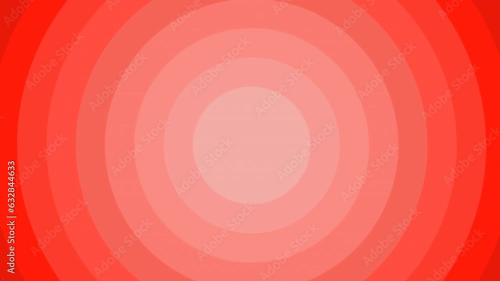 Animation of red circles pulsating on red background Animation of red circles pulsating on red background