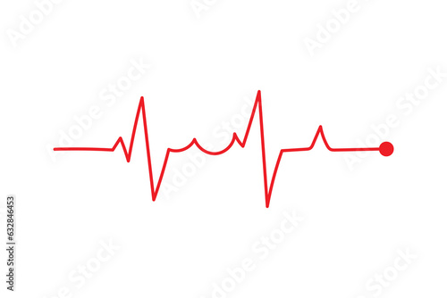 ECG heart beat line icon symbol, Heart beat pulse hospital logo sign.