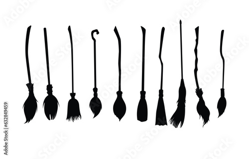 witch's brooms silhouette © kengmerry
