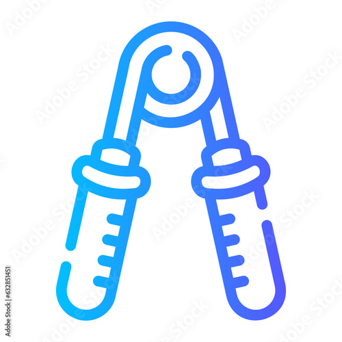 hand grip Line Gradient Icon