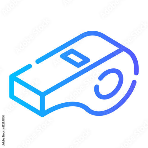 whistle Line Gradient Icon