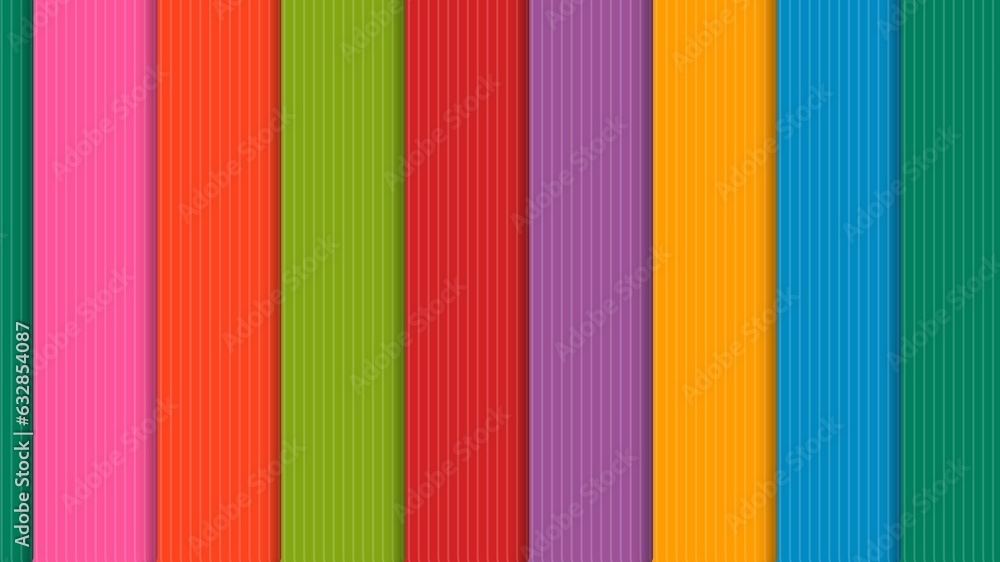 Obraz premium Multicolor Striped Background, Mexican Sarape, Traditional Mexican Colorful Sarape, Copy Space, Multicolor Lines, Background