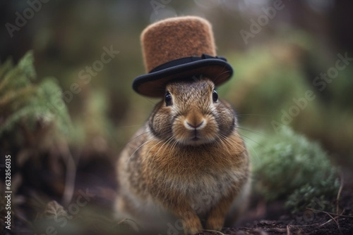 Rabbit in a Hat, Rabbit, bokeh 