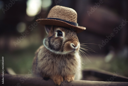 Rabbit in a Hat, Rabbit, bokeh 