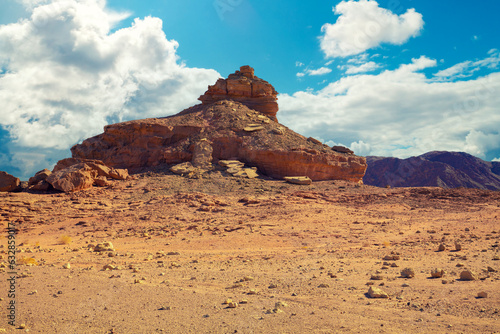 Rocky mountain desert. Natural landscape