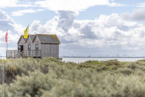 3 Holzhütten am Strand von Norderney