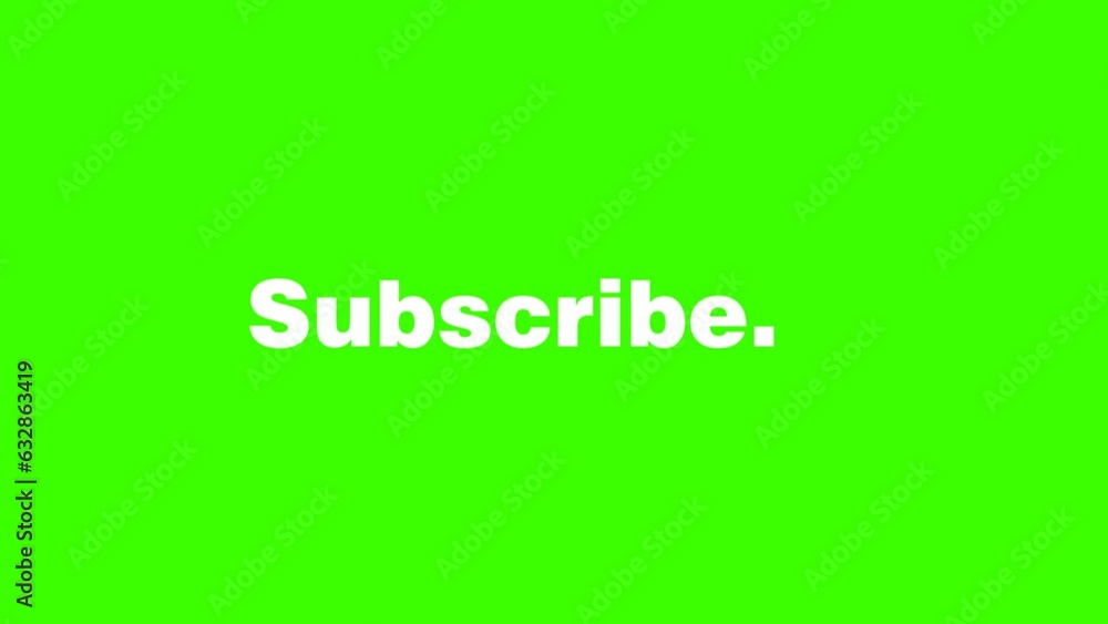 Text Subscribe reveal animation motion graphics for opening video 1 Text Subscribe reveal animation motion graphics for opening video 1