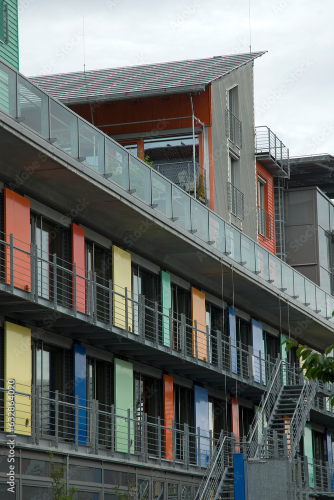 Obraz premium Quartier Vauban écologique à émergie positive, Bribourg, Allemagne