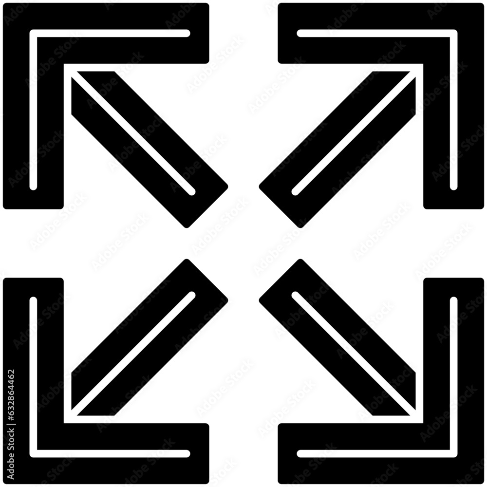 Maximize Arrow Glyph Icon Maximize Arrow Glyph Icon