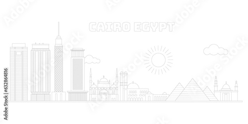 Cairo egypt cityscape skyli...
