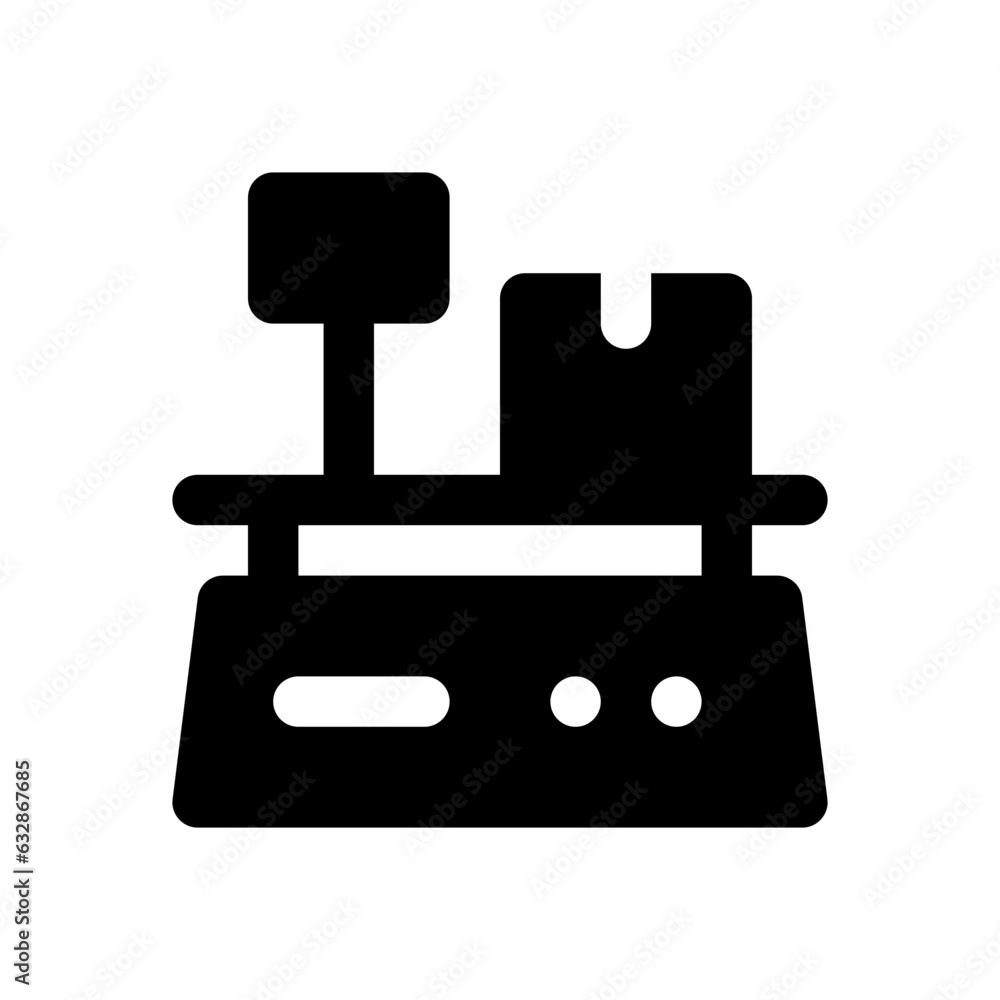 ighing machine glyph icon ighing machine glyph icon