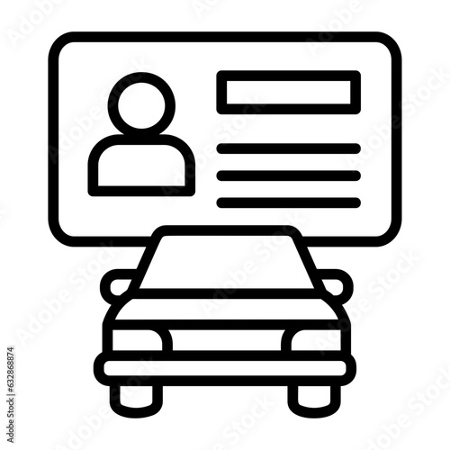  ID, Permit, Documentation, Identification, Operator's license icon