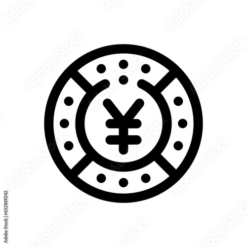 yen line icon