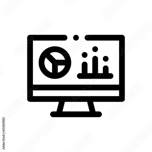 monitoring  line icon