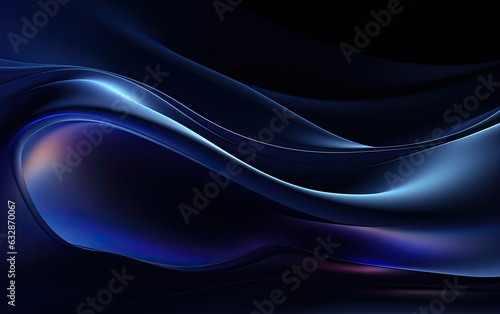 Abstract blue curve texture background.