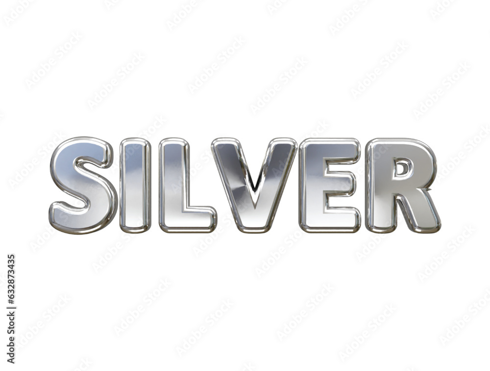 Silver text effect vector transparent element Silver text effect vector transparent element