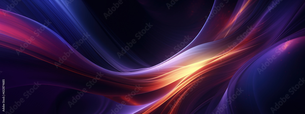 Abstract futuristic colorful glowing neon wallpaper. Technology, digital data concept. AI