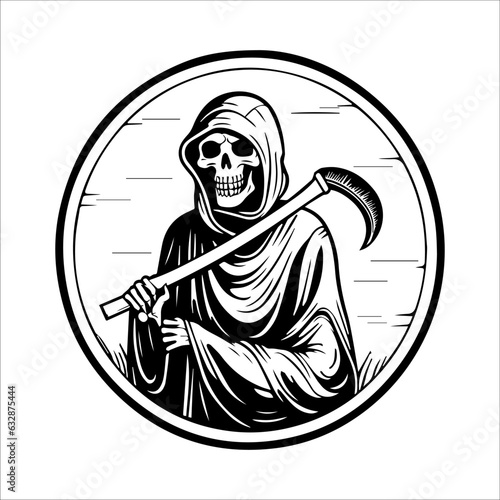 halloween reaper illustration