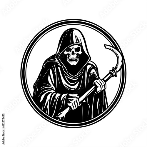 halloween reaper illustration