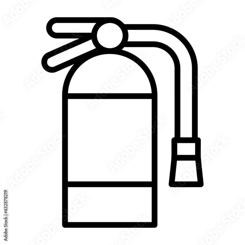 Fire extinguisher, fire suppressor, fire-fighting device, fire douser, flame quencher. icon