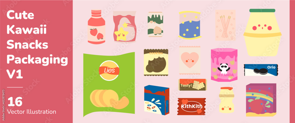 Cute Kawaii Snack Packaging 1