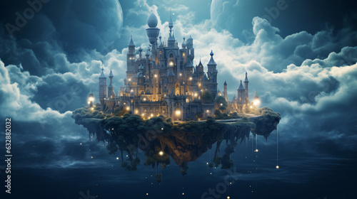 Magical floating castle © Ayyan