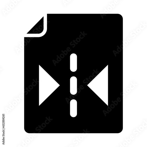 Flip horizontally, reverse horizontally, mirror image horizontally, flip left right, horizontal reflection icon