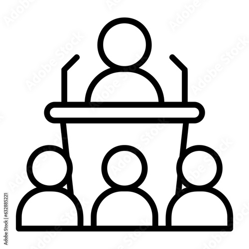 Convention, symposium, congress, seminar, meeting icon